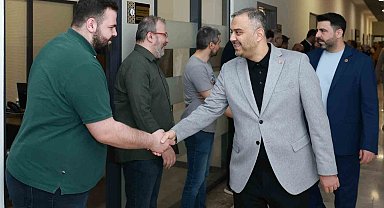 Başkan Toptaş belediye personeliyle bayramlaştı