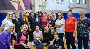 Başkanı Köymen, spor yapan kadınlarla buluştu