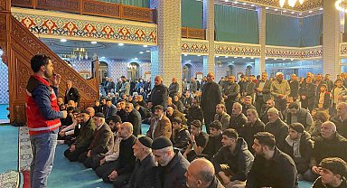 Batman'da teravih öncesi bağımlılıkla mücadele çalışması