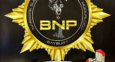 Bayburt'ta 1 kilo 218 gram esrar ele geçirildi