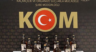 Bayburt'ta 10 litre kaçak alkol ele geçirildi