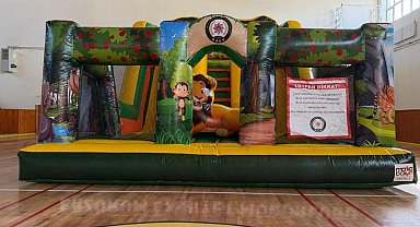 Bayburt'ta çocuklar için kurulan 'Balon Park' oyun alanı 4 gün boyunca açık olacak