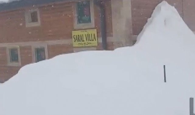 Bayburt'ta Kılıçkaya Yaylası kar altında kaldı