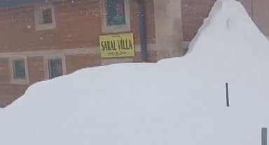 Bayburt'ta Kılıçkaya Yaylası kar altında kaldı