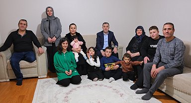 Bayburt'ta şehit ve gazi ailelerine bayram ziyareti