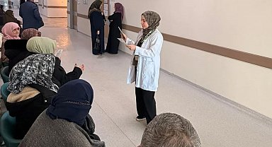 Bayburt'ta vatandaşlar böbrek sağlığı ve yaşlı bakımı konularında bilgilendirildi