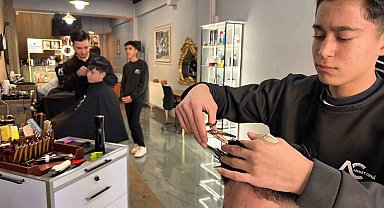 Bayram öncesi berber esnafının yoğunluğu başladı