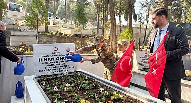 Bayram öncesi şehit mezarlıkları ter temiz oldu