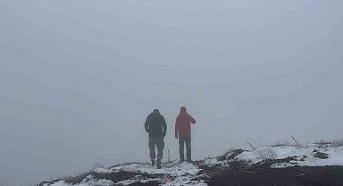 Bayram tatilinde kar yağışının tadını çıkardılar