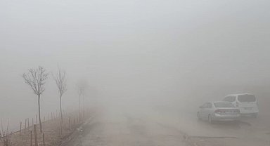 Besni'de sağanak yağış ve yoğun sis etkili oldu