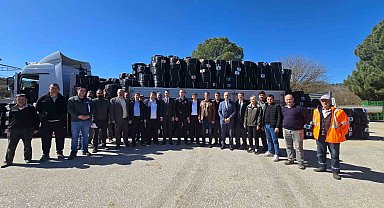 Bilecik'te 58 çiftçiye 809 bin 200 metre damlama sulama borusu desteği verildi