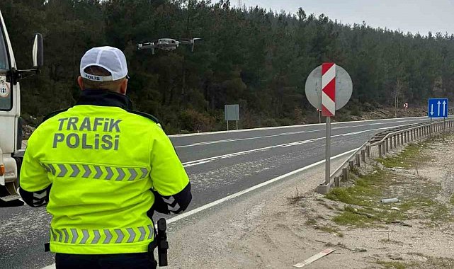 Bilecik'te drone destekli trafik denetimi