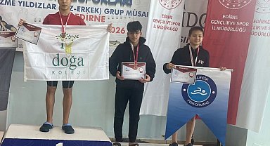 Bilecikli yüzücüden Edirne'de bronz madalya