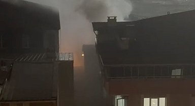 Binada çıkan yangın söndürüldü