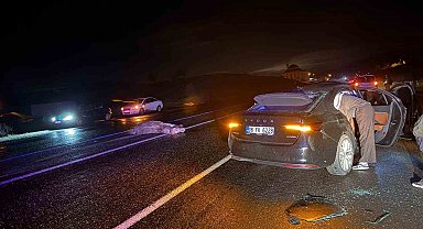 Bingöl'de otomobil ata çarptı: 4 yaralı