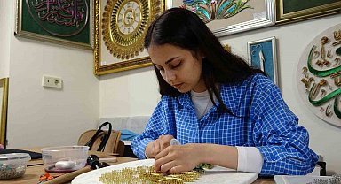 Binlerce çivi ve metrelerce bakır telle hayaller sanata dönüşüyor