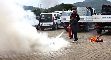 Bodrum'da yangın güvenliği bilinci artırılıyor