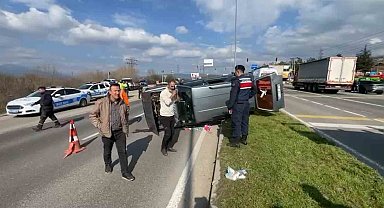 Bolu'da D-100'de feci kaza: 6'sı çocuk 9 kişi yaralandı