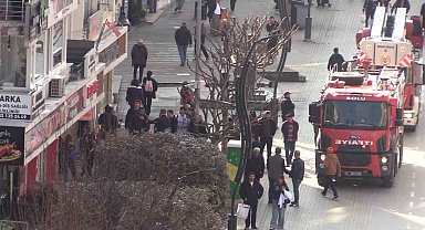 Bolu'da yanık kokusu itfaiye ekiplerini harekete geçirdi