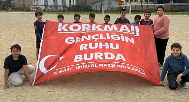 Bornovalı kursiyerlerden 'Korkma' mesajı