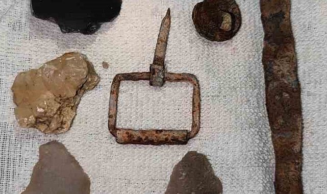 Botan Vadisi Milli Park'ta tarihi eser olduğu düşünülen objeler bulundu