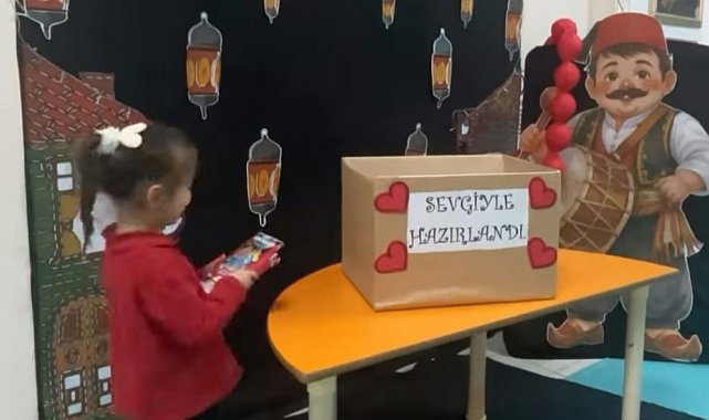 Bozkır'da minik öğrencilerden anlamlı dayanışma