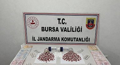 Bursa'da bin 39 adet sentetik hap ele geçirildi