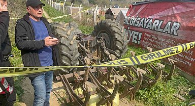 Bursa'da devrilen traktörün altında kalan sürücü hayatını kaybetti