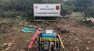 Bursa'da Jandarma 35 metrelik kaçak tüneli ortaya çıkardı