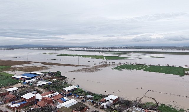 Bursa'da tarım arazileri sular altında kaldı