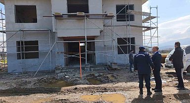 Çan Etili Köyü Jandarma Karakol İnşaatında İnceleme