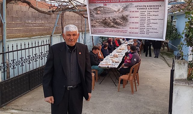 Çanakkale şehitlerinin sofrası Sarıgöl'de kuruldu