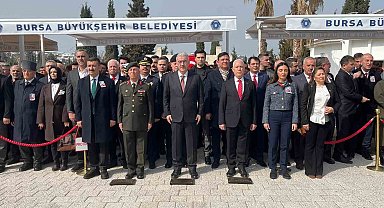 Çanakkale Zaferi'nin 111'inci yıl dönümünde Bursa şehitlerini unutmadı