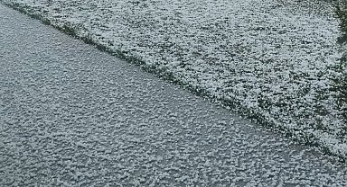 Çankırı'da dolu yağışı etkili oldu