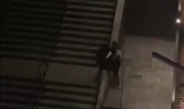 Çankırı'da iki grup arasındaki kavga kamerada