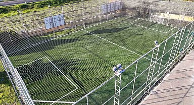 Çeştepe'deki halı saha yeniden hizmete açıldı