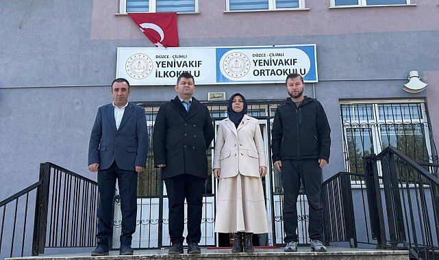 Çilimli'de okullar incelendi