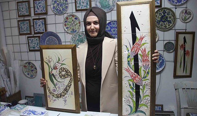 Çini sanatçısı Özlem Aşar: "Vav ile Elif'in aşkını eserlerime yansıtıyorum"