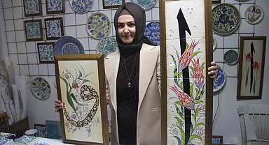 Çini sanatçısı Özlem Aşar: "Vav ile Elif'in aşkını eserlerime yansıtıyorum"