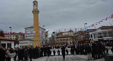 Çorum'da bayramlaşma törenine yoğun katılım