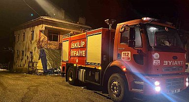 Çorum'da evin bacasında çıkan yangın korkuttu