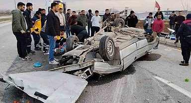 Çorum'da takla atan otomobilin sürücüsü hayatını kaybetti