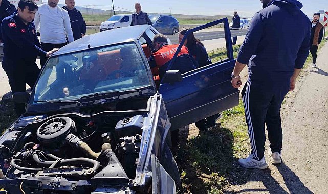 Çorum'da trafik kazası: 1 yaralı