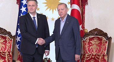 Cumhurbaşkanı Erdoğan, Bosna Hersek Devlet Başkanlığı Konseyi Başkanı Becirovic ile bir araya geldi