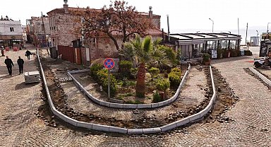 Cunda'da, araç trafiği ve yaya ulaşımına düzenleme