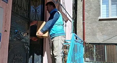 Derebucak'ta yardım kolileri ihtiyaç sahiplerine ulaştırıldı