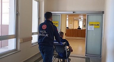 Devrilen motosikletin sürücüsü yaralandı