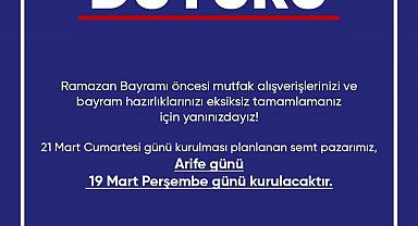 Didim Belediyesi'nden bayram öncesi pazar düzenlemesi