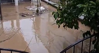 Didim'de sağanak yağış etkili oldu