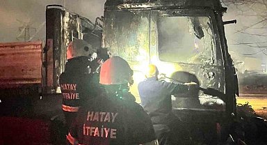 Dörtyol'da tır yangını